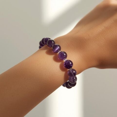 Ametist Bileklik El Yapımı