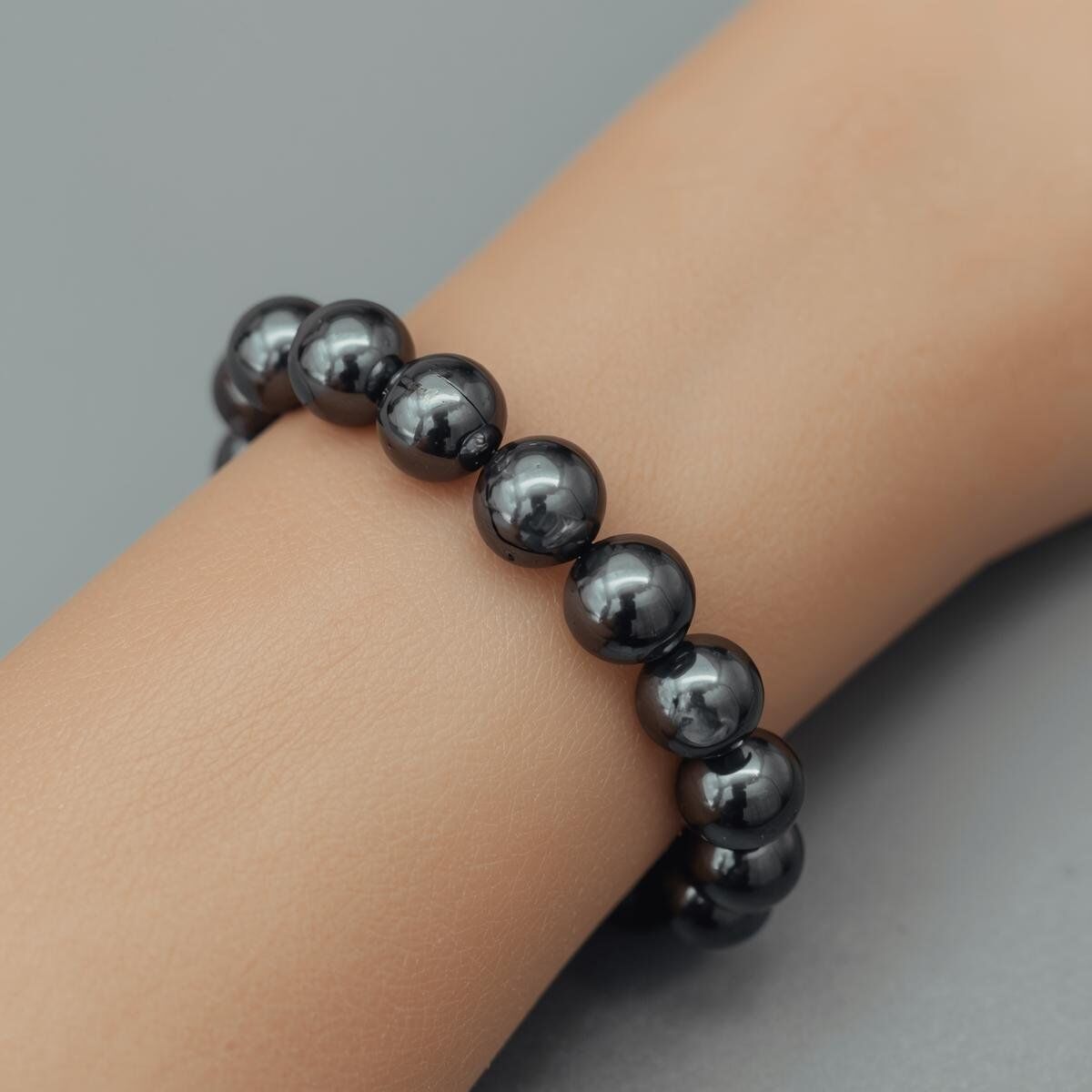 Siyah İnci Bileklik El Yapımı