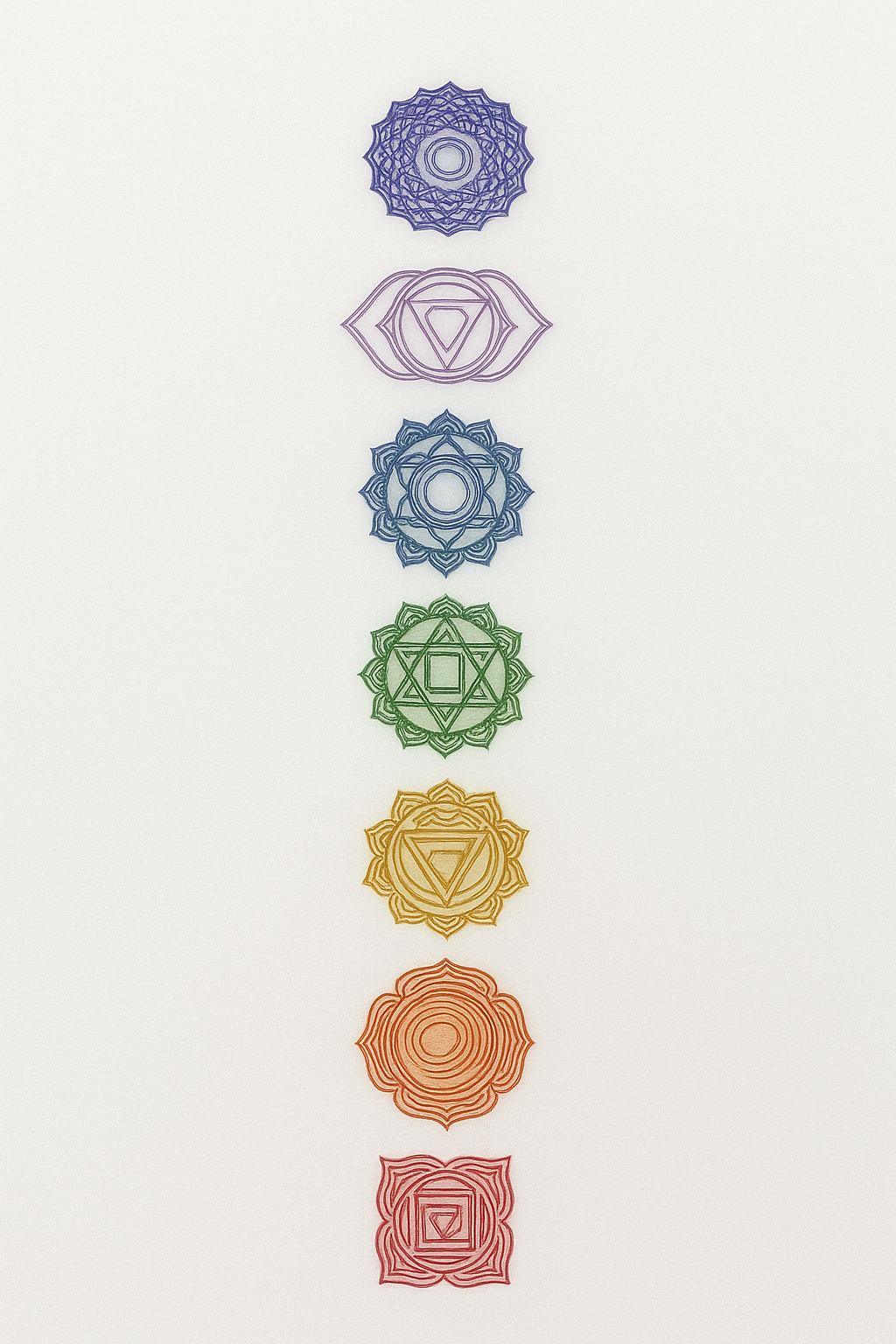 7 Çakra Selenit Meditasyon Kiti