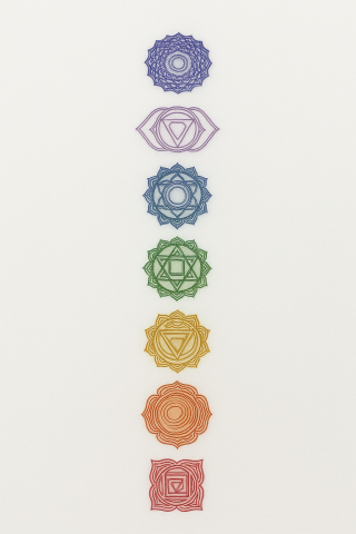 7 Çakra Selenit Meditasyon Kiti