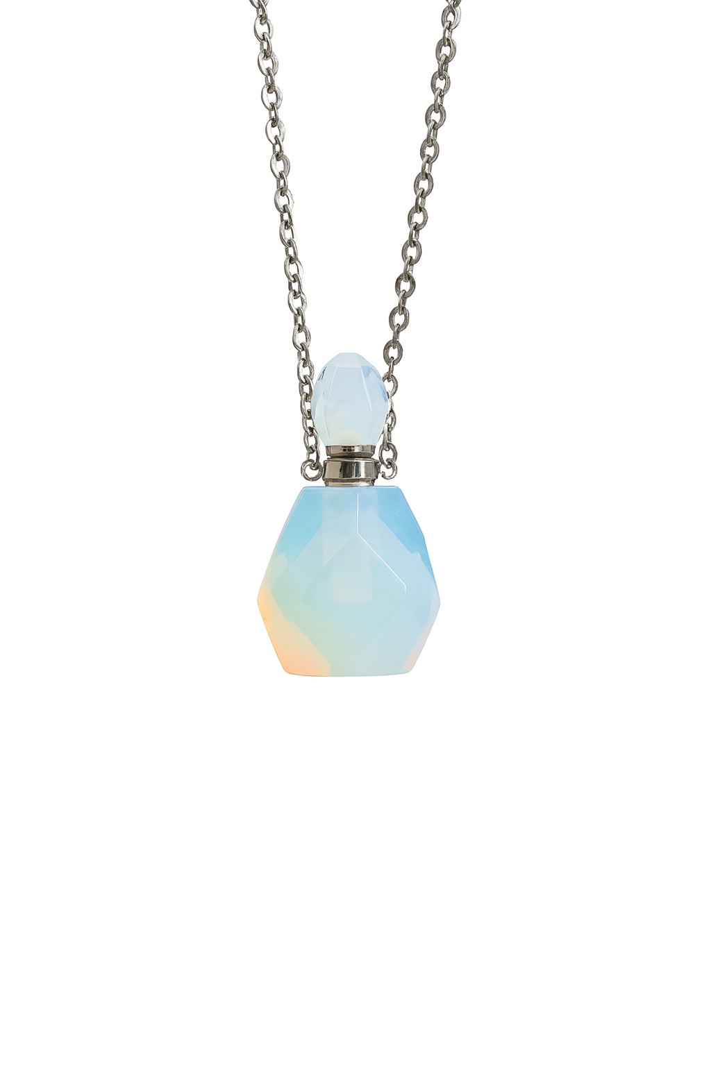 Parfüm Şişeli Doğal Taş Kolye