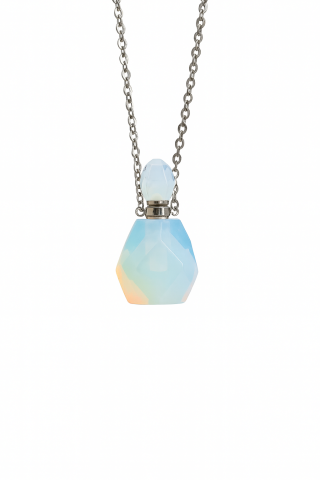 Parfüm Şişeli Doğal Taş Kolye