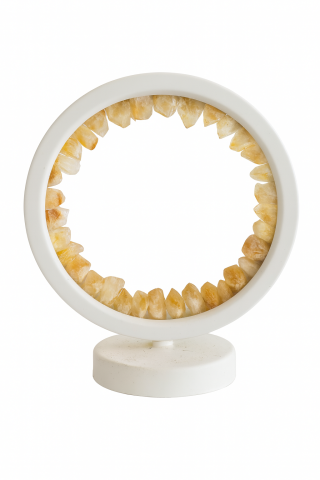 Sitrin Doğal Taş Lamba