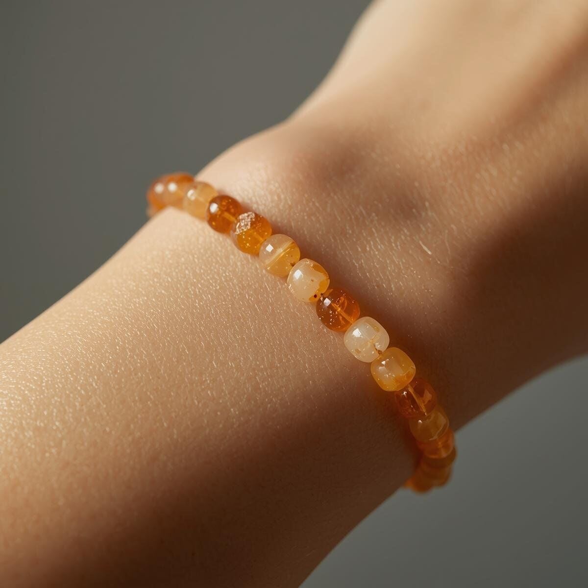 Güneş Taşı Bileklik El Yapımı