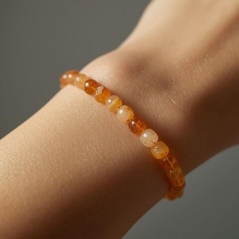 Güneş Taşı Bileklik El Yapımı