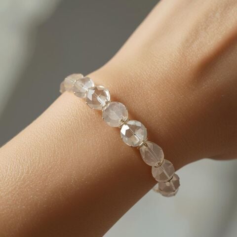Kristal Kuvars Bileklik El Yapımı