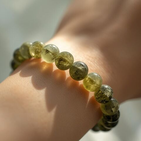 Moldavit Bileklik El Yapımı