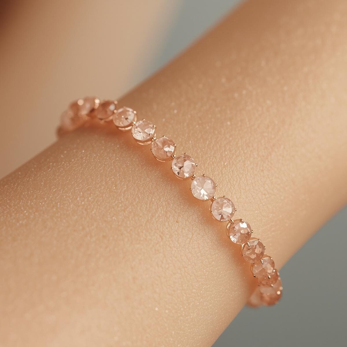 Morganit Bileklik El Yapımı