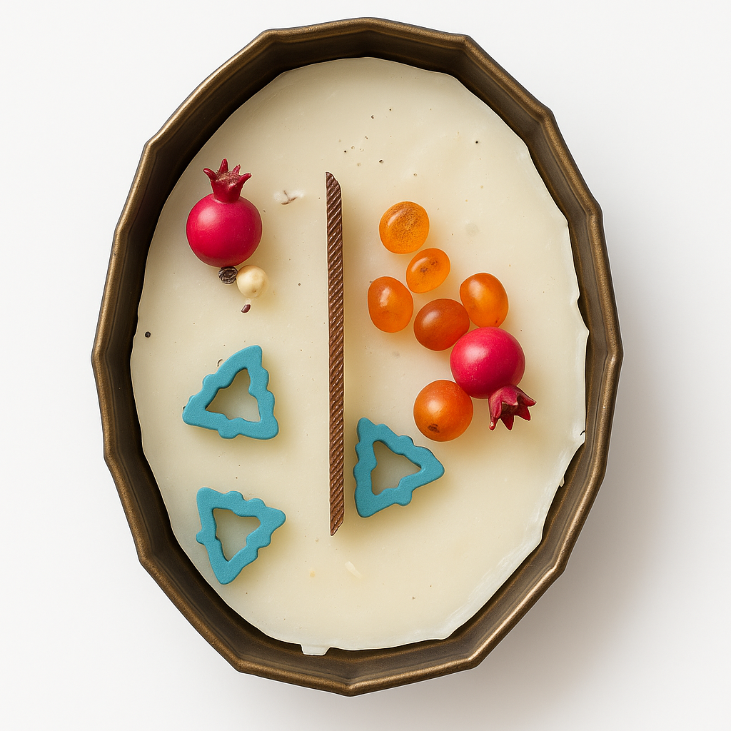 Doğal Taşlı El Yapımı Vanilya Mum Antik Bakır İçinde