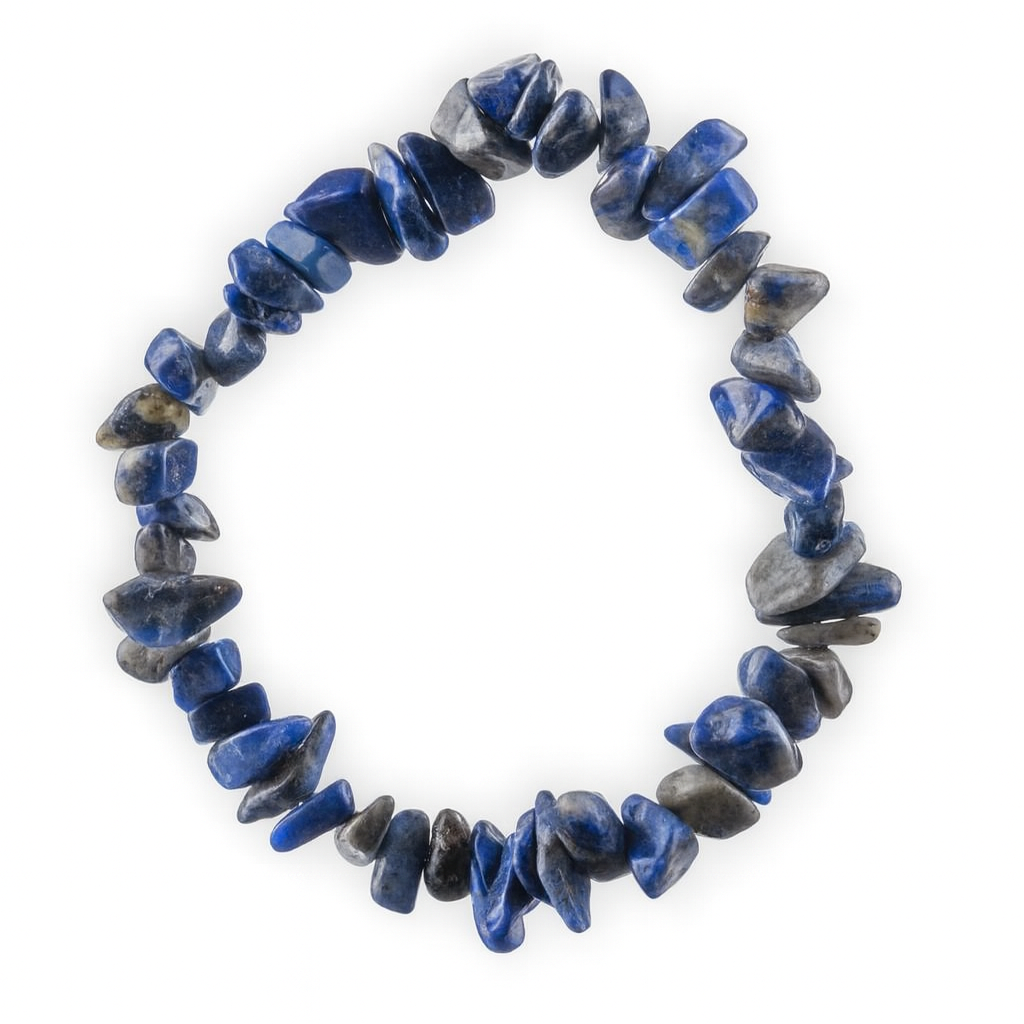Lapis Lazuli Kırıktaş Doğal Taş Bileklik