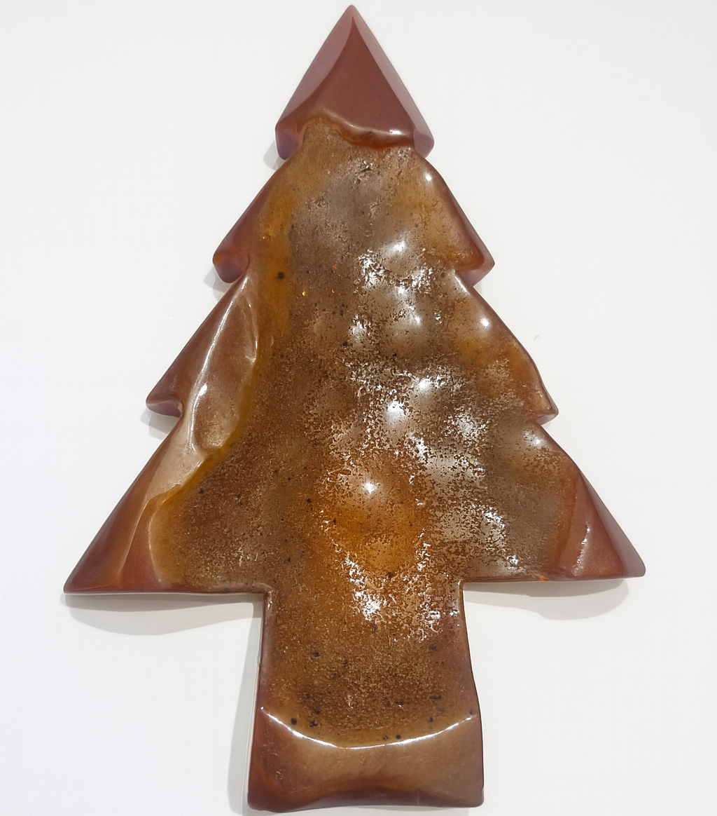 Çam Ağacı Diruzeli Kahverengi Agat Doğal Taş