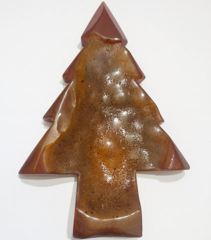 Çam Ağacı Diruzeli Kahverengi Agat Doğal Taş