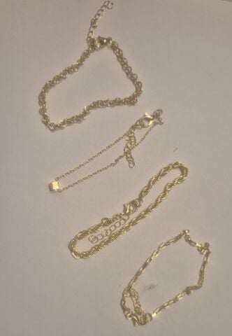 Gold Kaplama 4 lü Bileklik