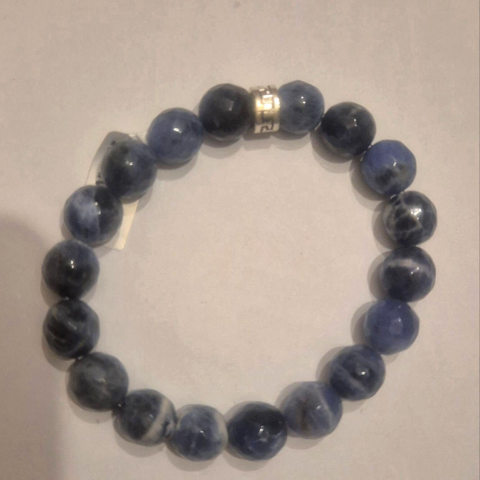 Kesimli Sodalit Doğal Taş Bileklik
