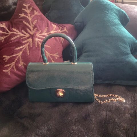 Yeşillim El Omuz Çantası  Zincir Askılı