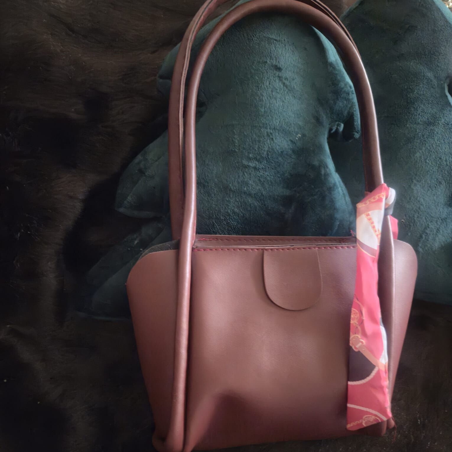 Morka Mini Eşarplı El Omuz Çantası