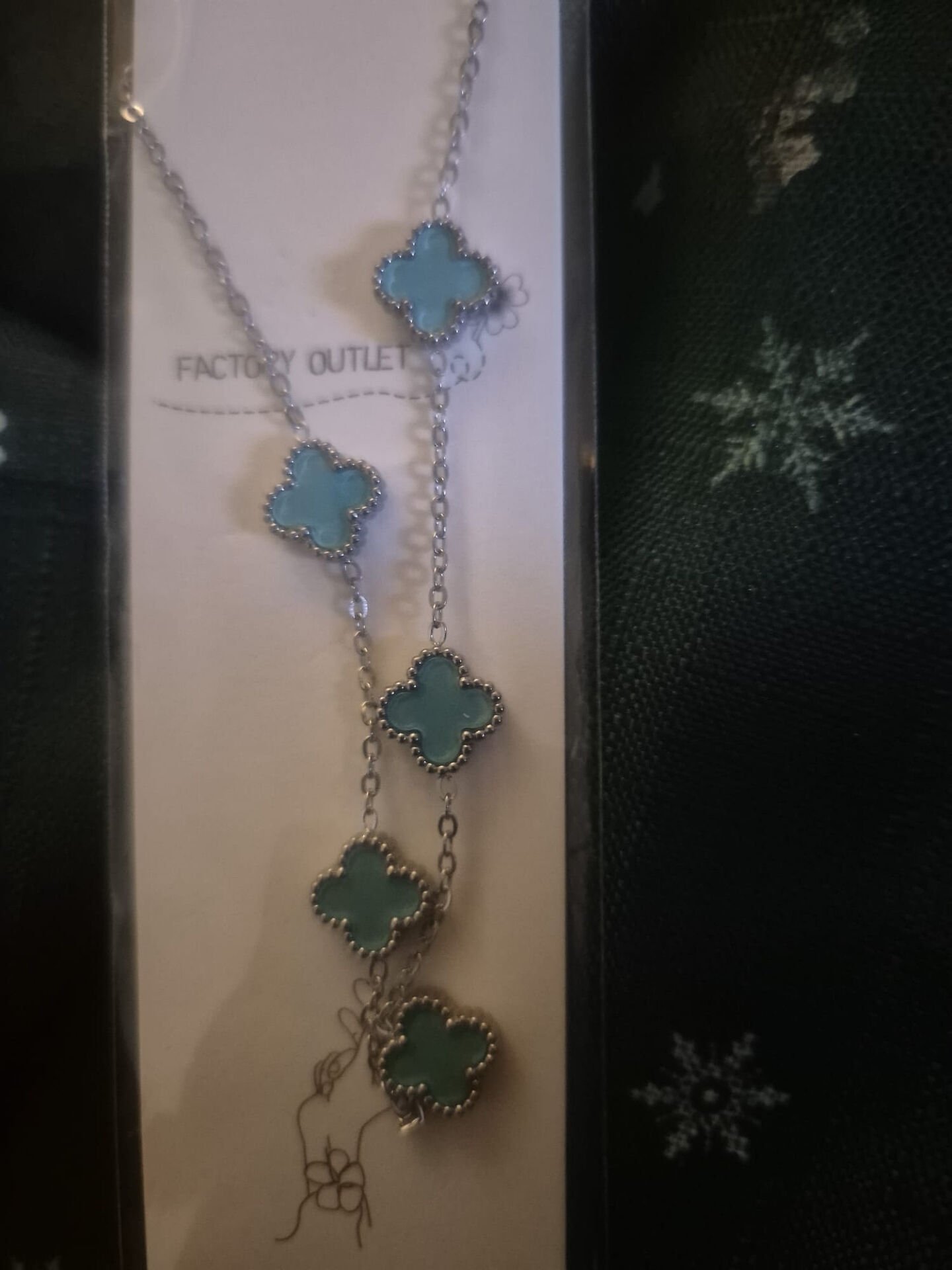 Paslanmaz Çelik Mavi Kolye