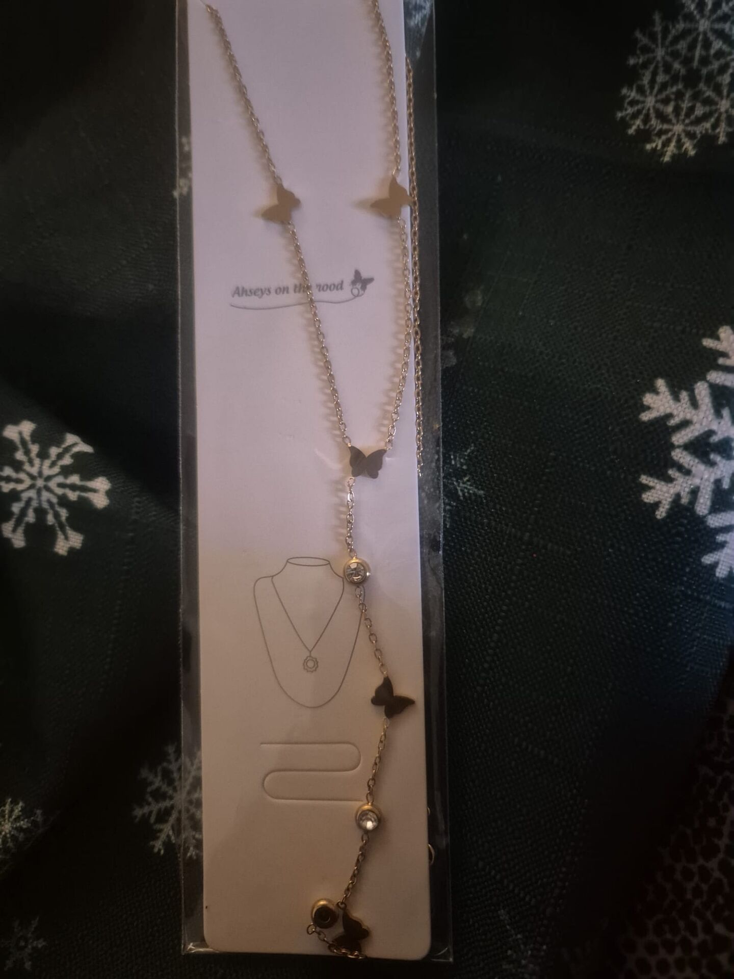 Paslanmaz Çelik Kelebek Y Kolye