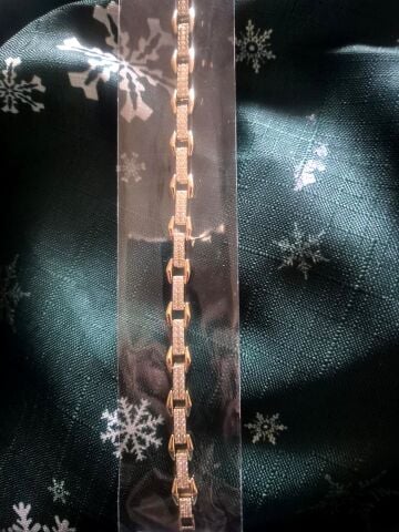 Xuping Dikdörtgen Taşlı Kararmaz Çelik Bileklik